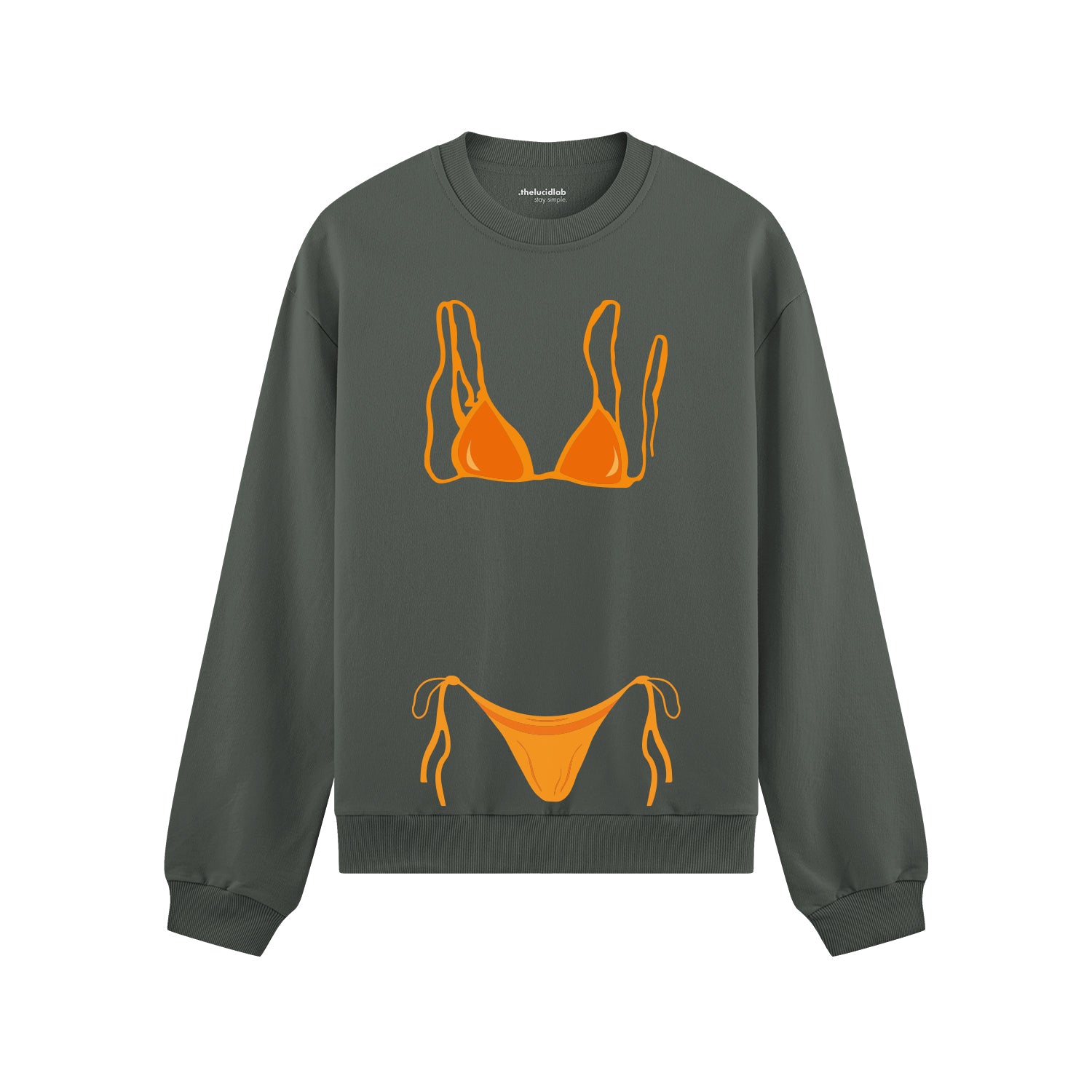 Orange Bikini Oversize Sweatshirt