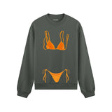 Orange Bikini Oversize Sweatshirt