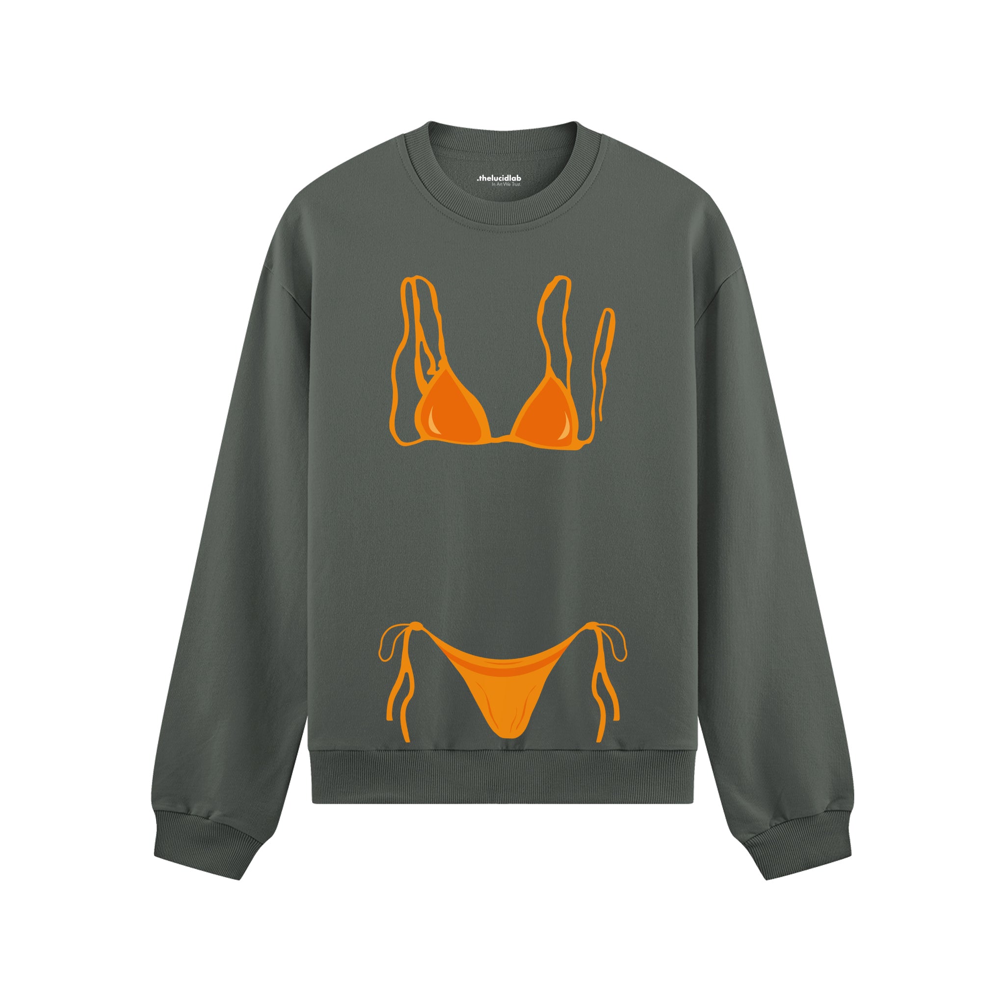 Orange Bikini Oversize Sweatshirt