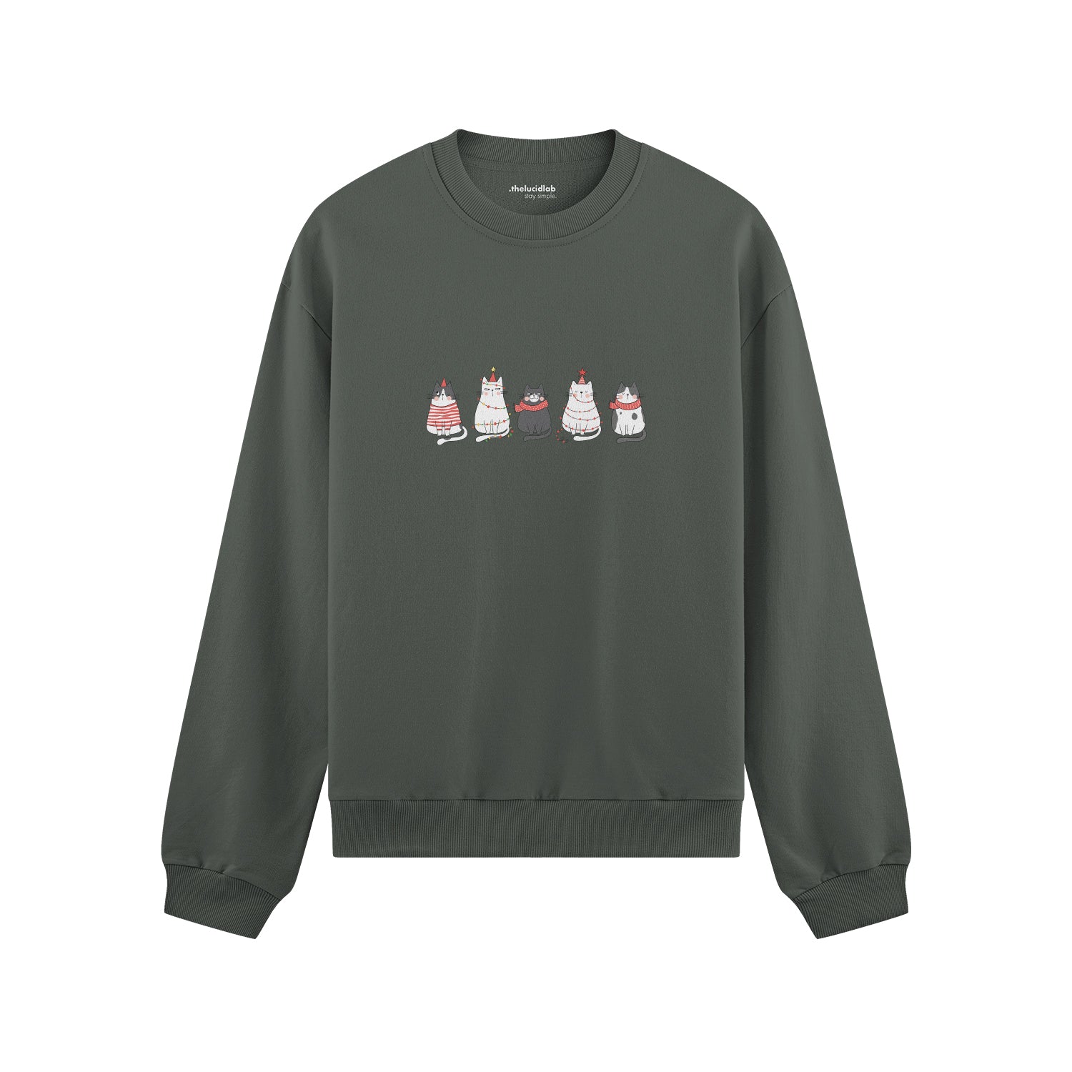 Christmas Kitty Parade Oversize Sweatshirt