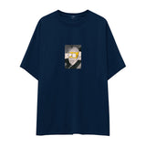 Albert Einstein / Homer Simpson Oversize Tişört