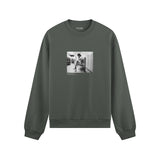 Amy Winehouse at the laundromat 2004 Oversize Sweatshirt