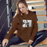 Amy Winehouse at the laundromat 2004 Oversize Hoodie