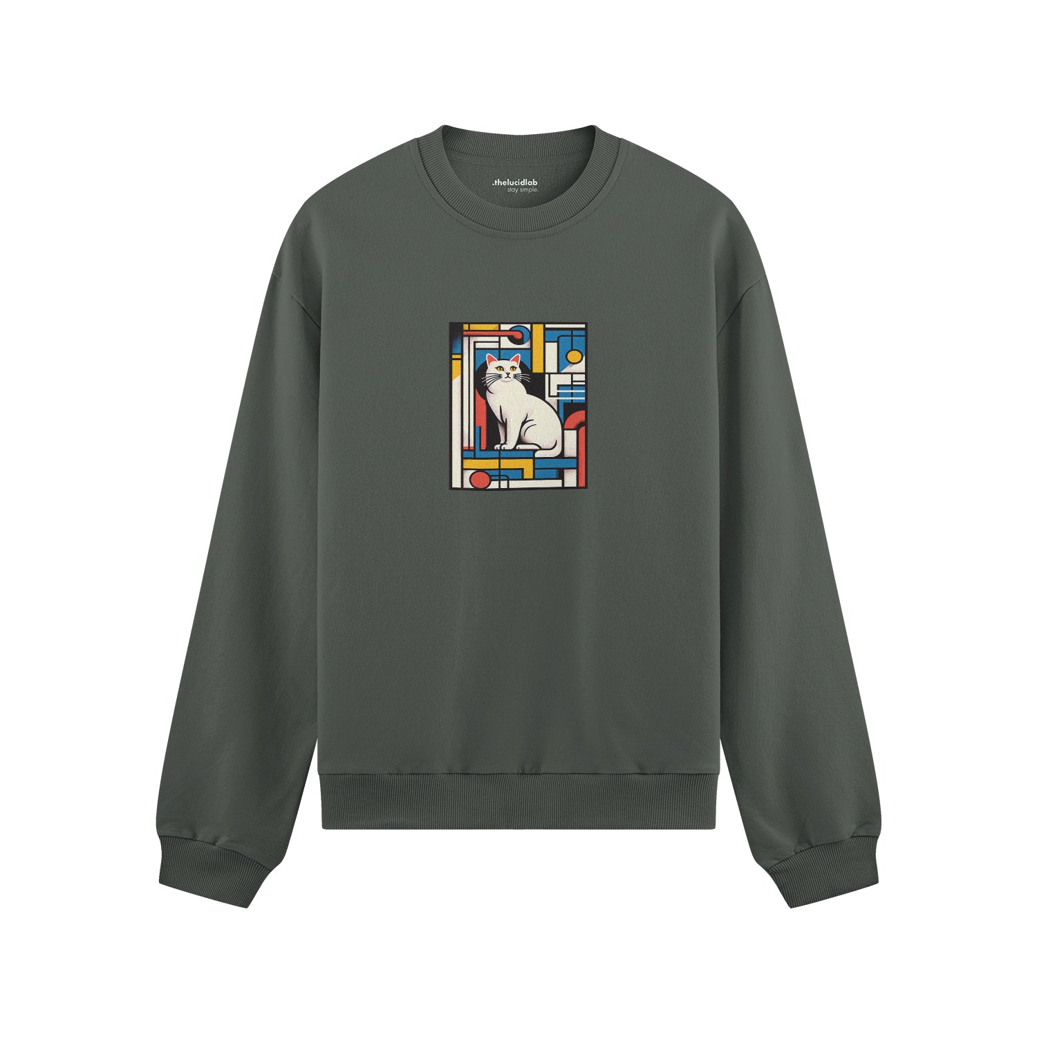 Bauhaus Cat Tişört Oversize Sweatshirt