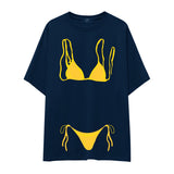 Yellow Bikini Oversize Tişört
