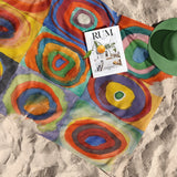 Color Study, Squares With Concentric Circles Plaj Havlusu