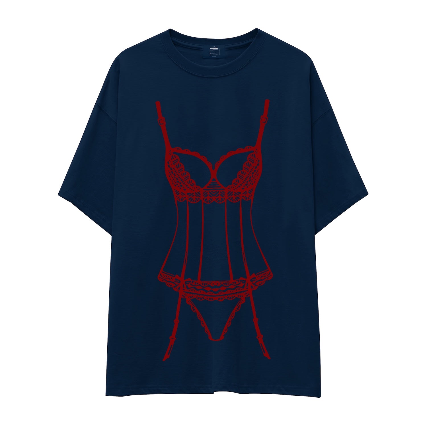 Bordeaux Silhouette Oversize Tişört