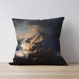 The Storm on the Sea of Galilee Çift Taraflı Kırlent Kılıfı 2 Adet