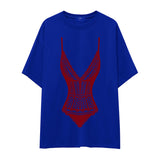 Bordeaux Contour Oversize Tişört