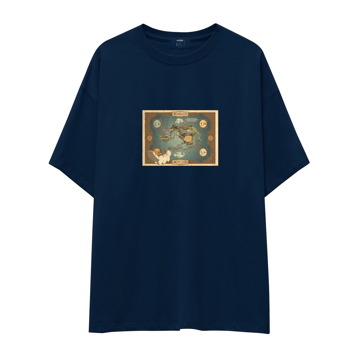 Avatar The Last Airbender Map Oversize Tişört