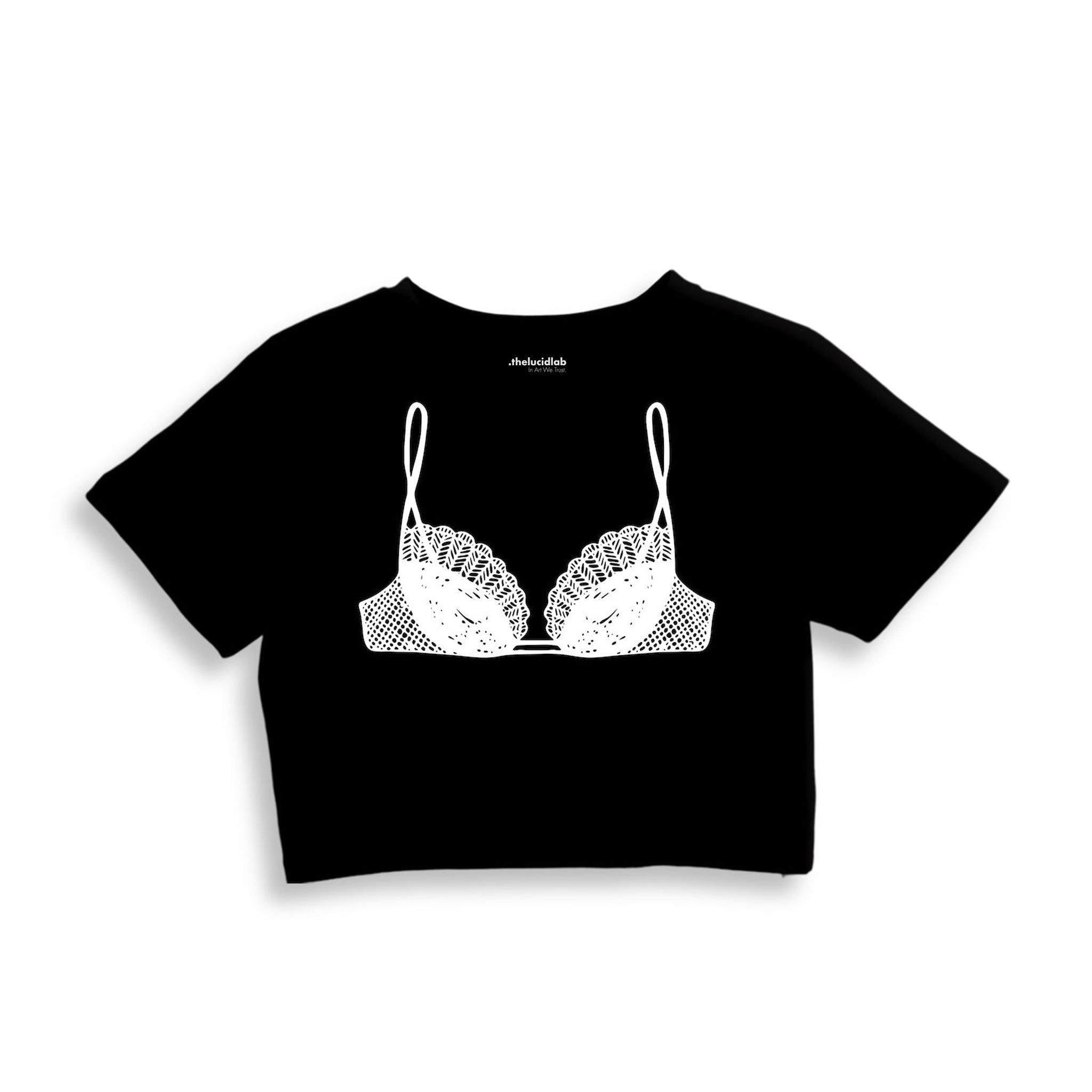 Noir Seduce Crop Tişört — Siyah