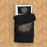 Gold Hamsa & Golden Lotus Çift Taraflı Nevresim Takımı