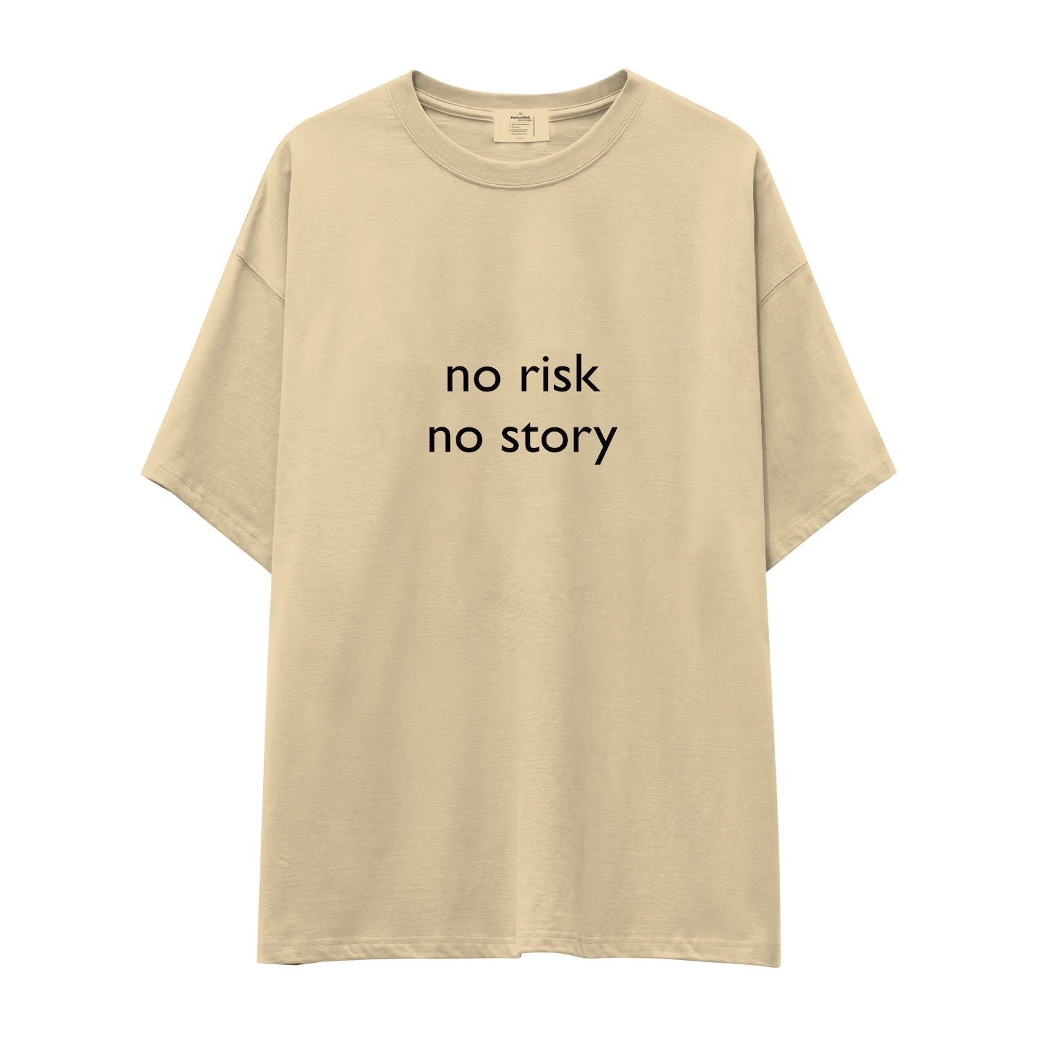 No Risk No Story Oversize Tişört