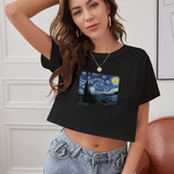The Starry Night Crop Tişört