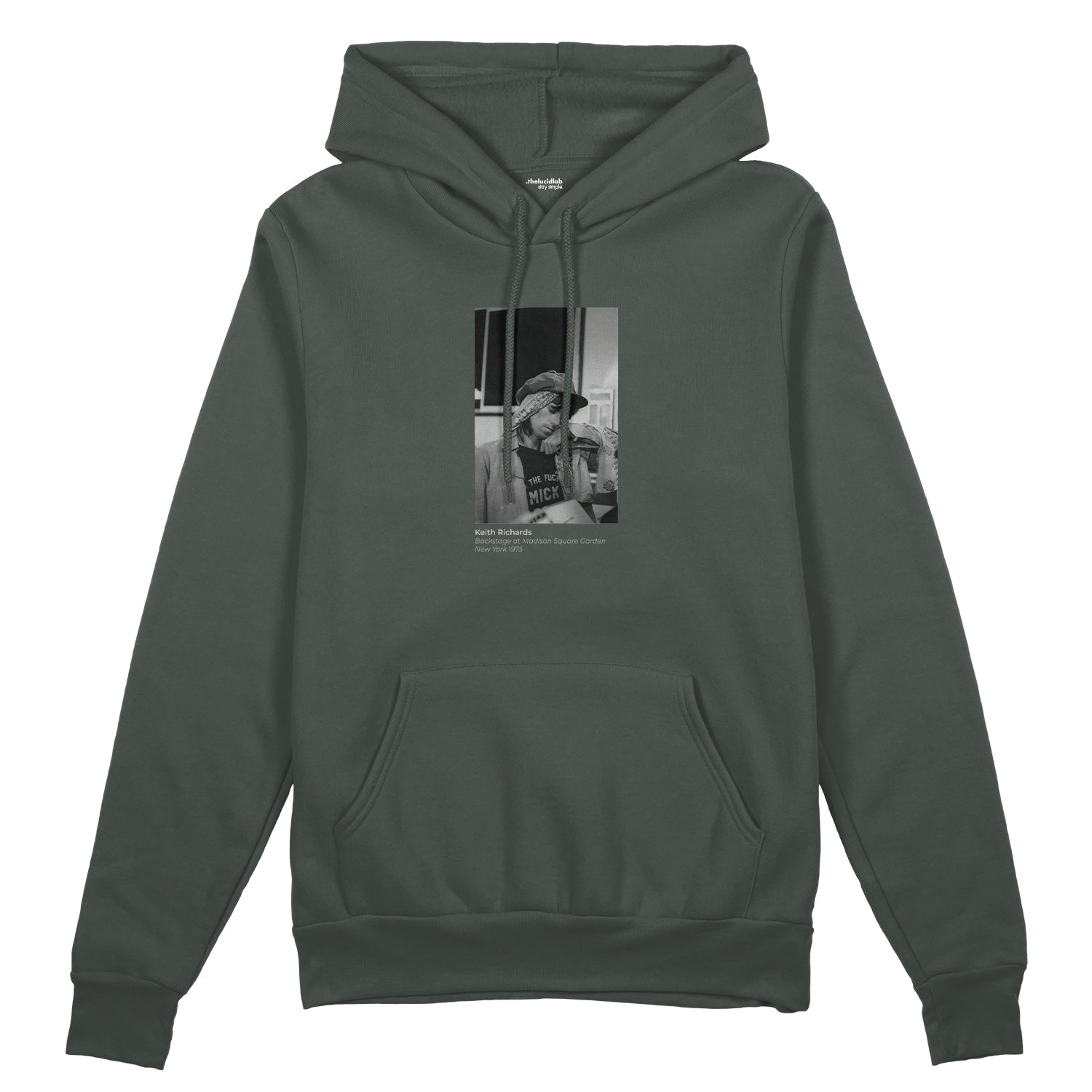 Keith Richards backstage at Madison Square Garden New York 1975 Oversize Hoodie