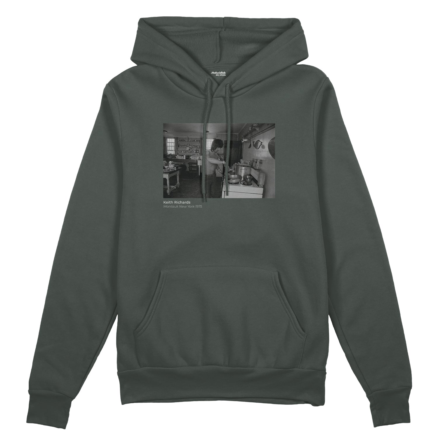 Keith Richards Montauk New York 1975 Oversize Hoodie