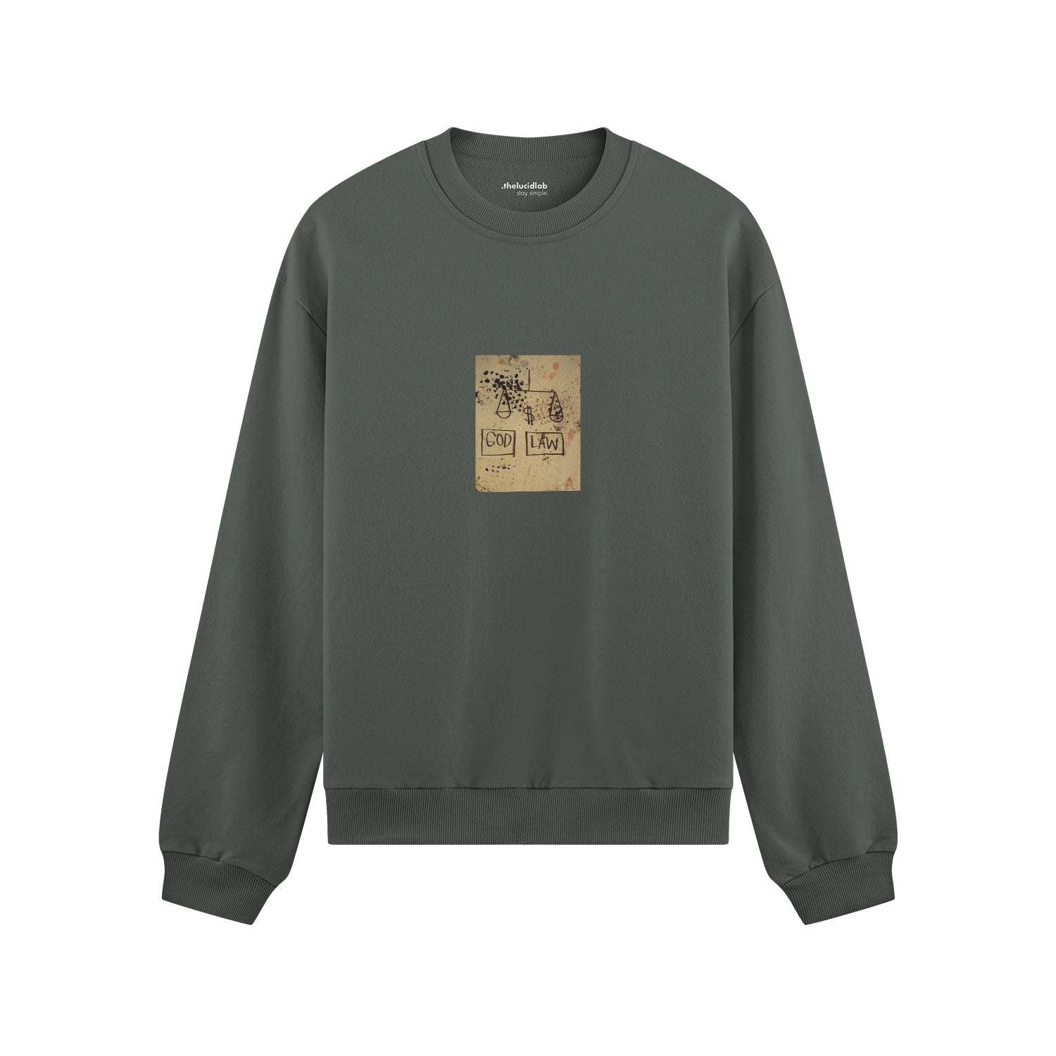 God, Law (1981) - Basquiat Oversize Sweatshirt