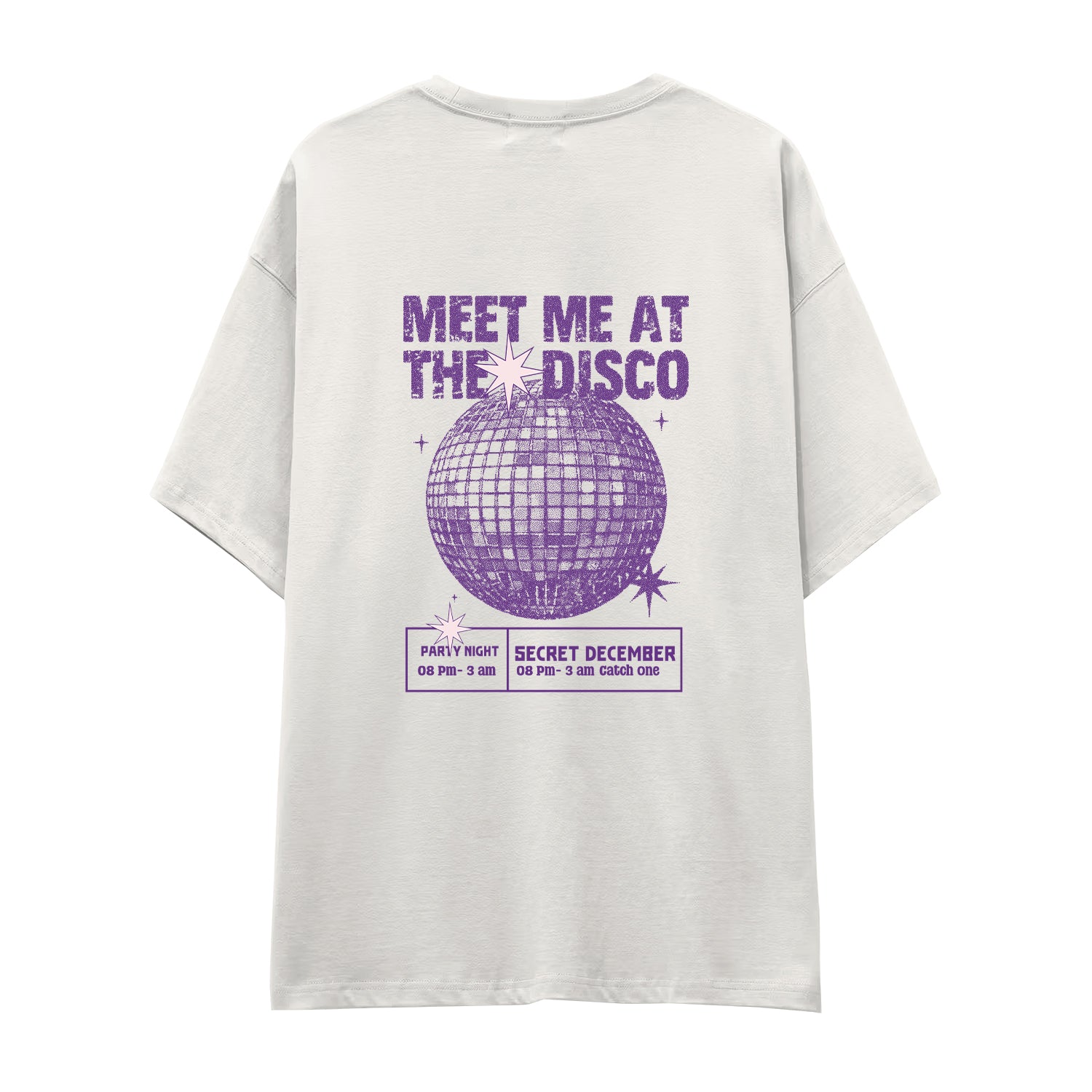 Meet Me At The Disco Oversize Tişört