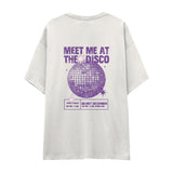 Meet Me At The Disco Oversize Tişört