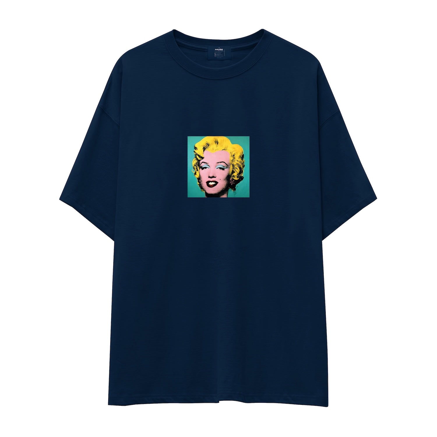 Andy Warhol / Marilyn Monroe Blue Oversize Tişört