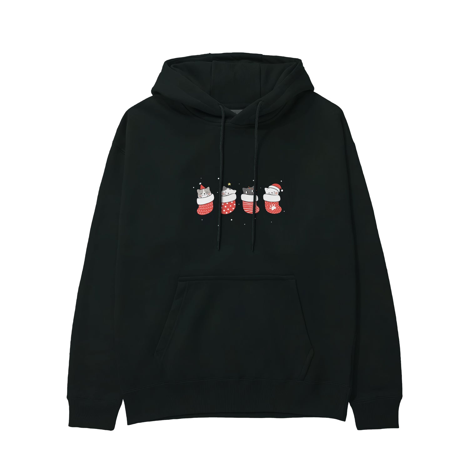 Christmas Stocking Cats Hoodie