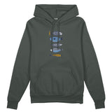 Marine Pattern Study Oversize Hoodie