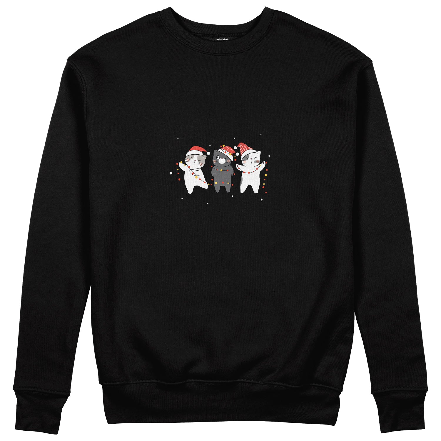 Tangled Christmas Cats Sweatshirt