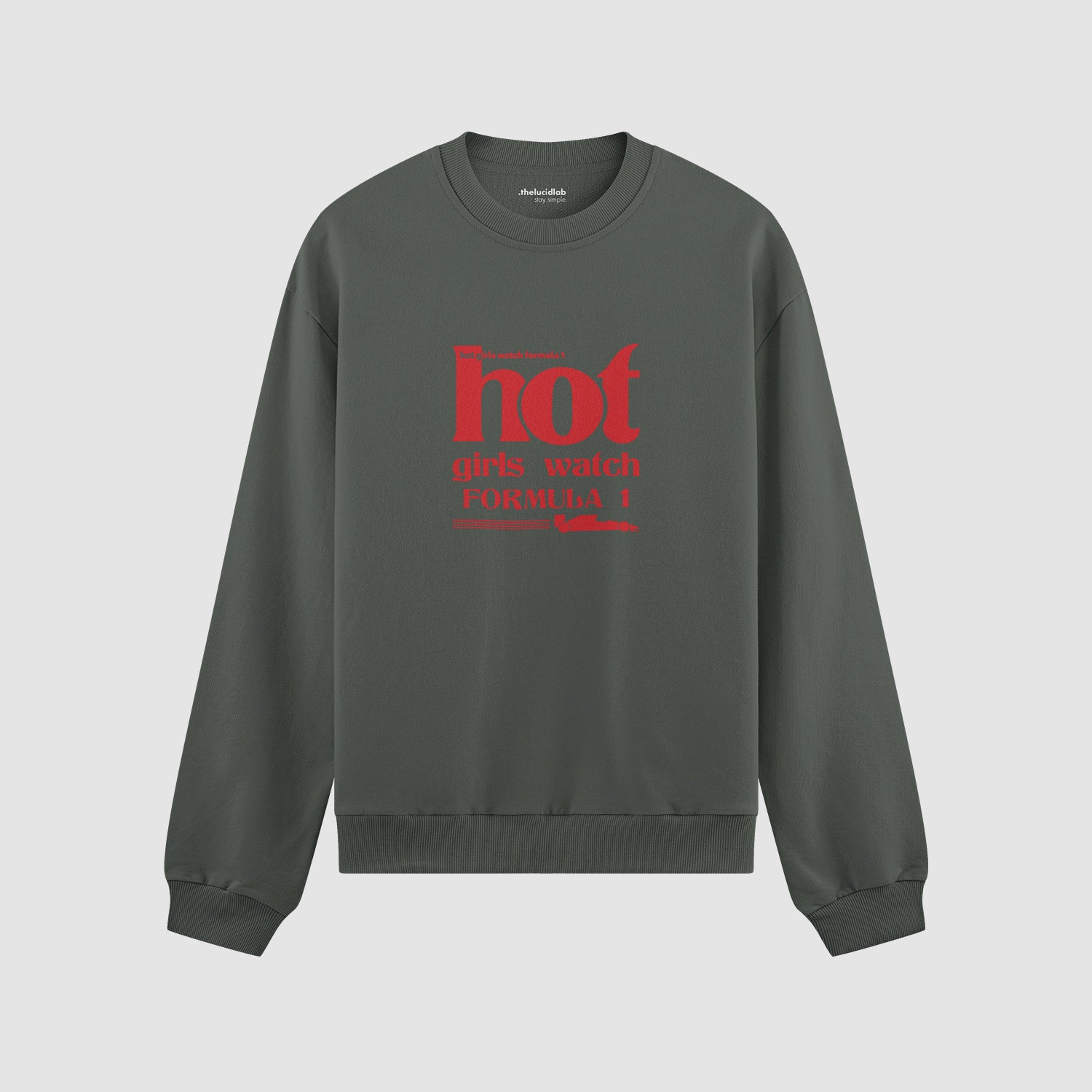 Hot Girls Watch Formula 1 Oversize Sweatshirt
