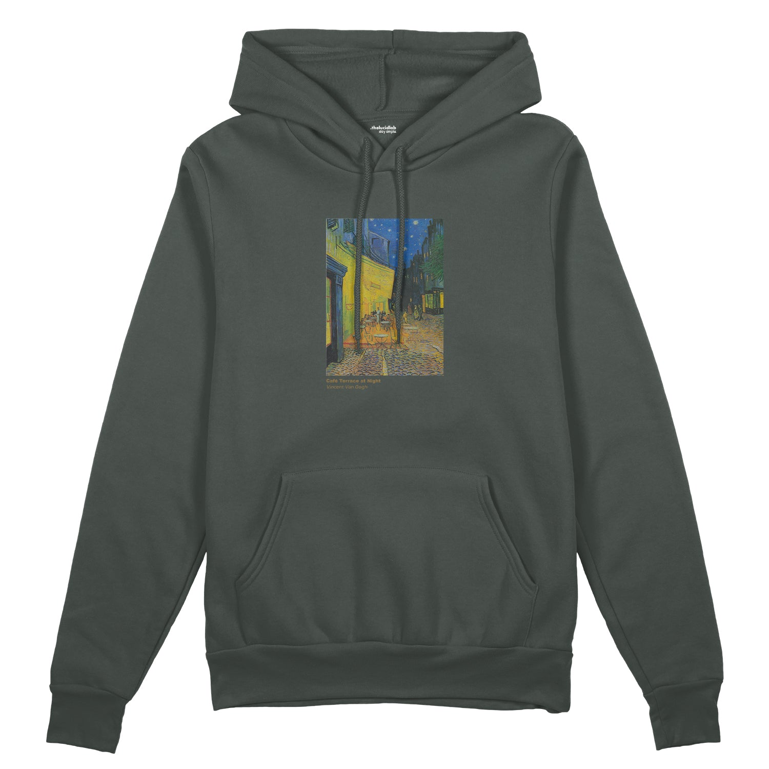 Café Terrace at Night Oversize Hoodie