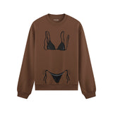 Black Bikini Oversize Sweatshirt