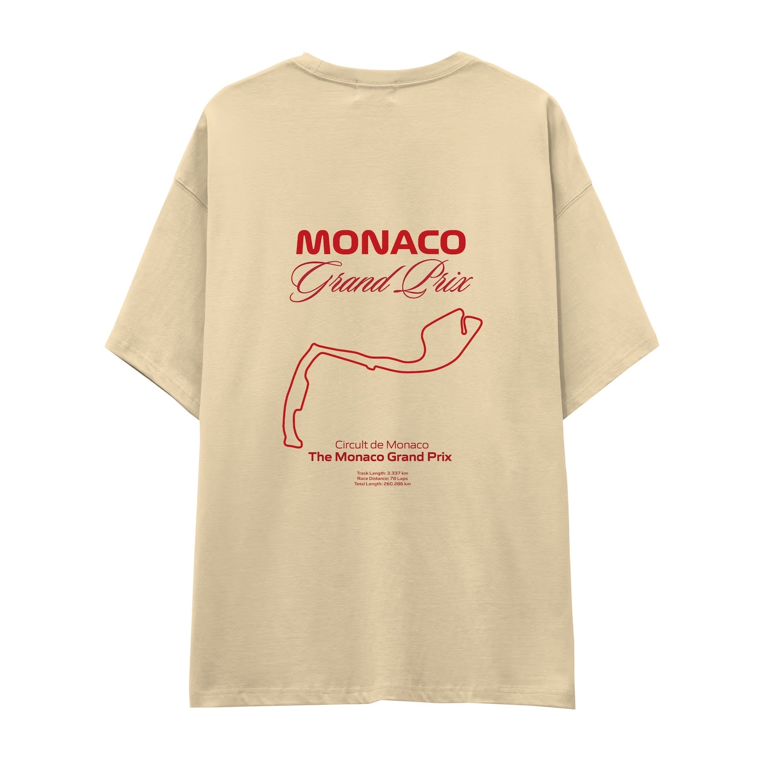 Monako Grand Prix Oversize Tişört