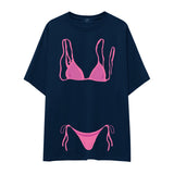 Pink Bikini Oversize Tişört