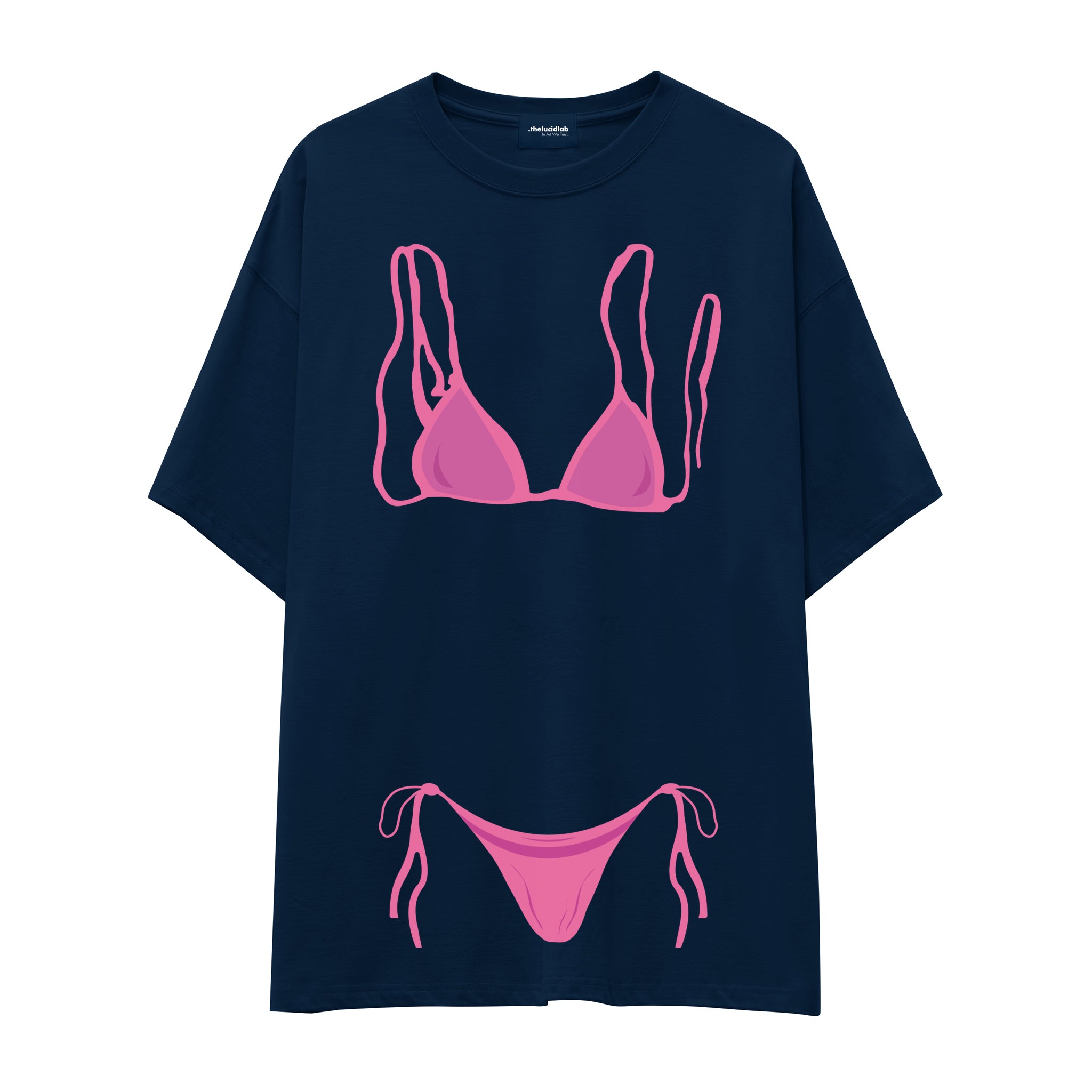 Pink Bikini Oversize Tişört