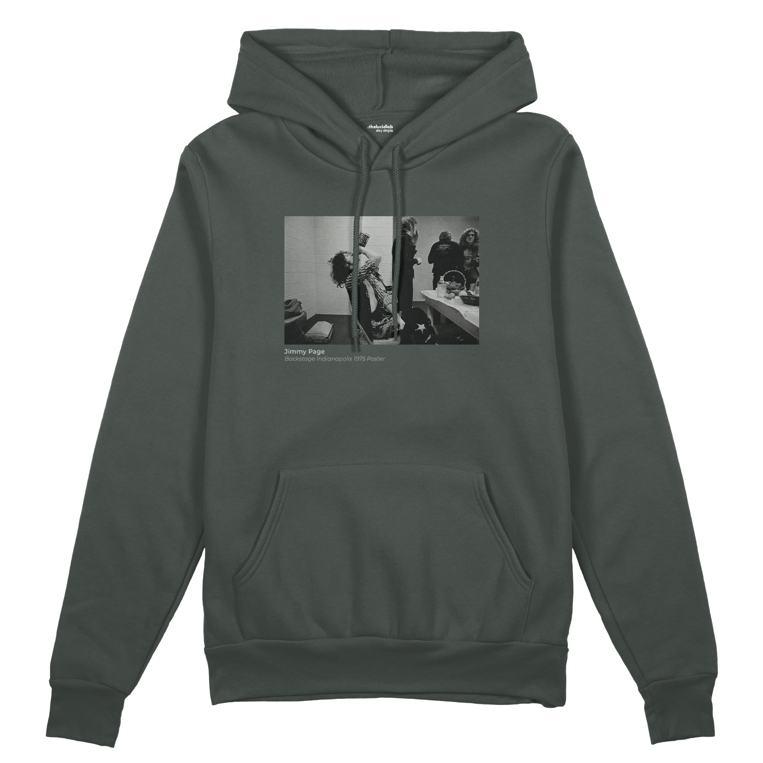 Jimmy Page Backstage Indianapolis 1975 Oversize Hoodie