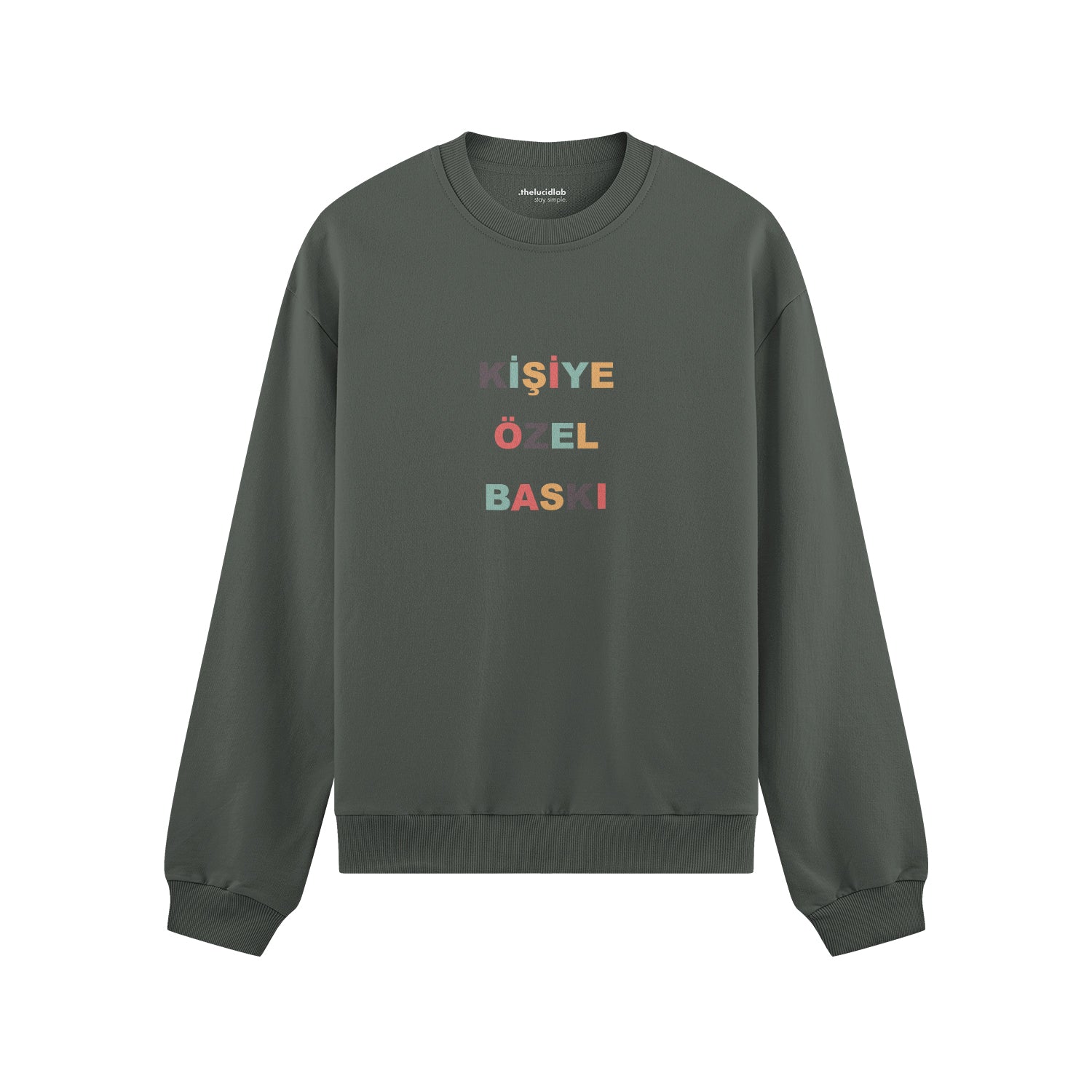Kişiye Özel Baskılı Oversize Sweatshirt