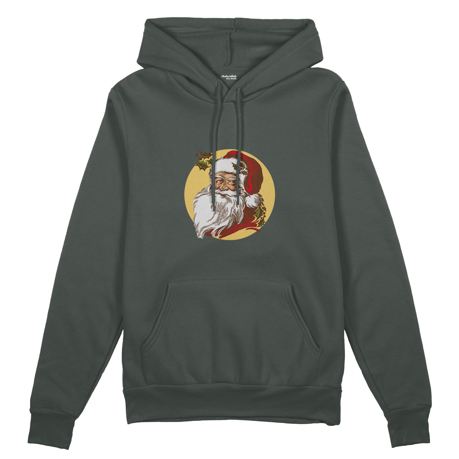 Vintage Santa Portrait Oversize Hoodie