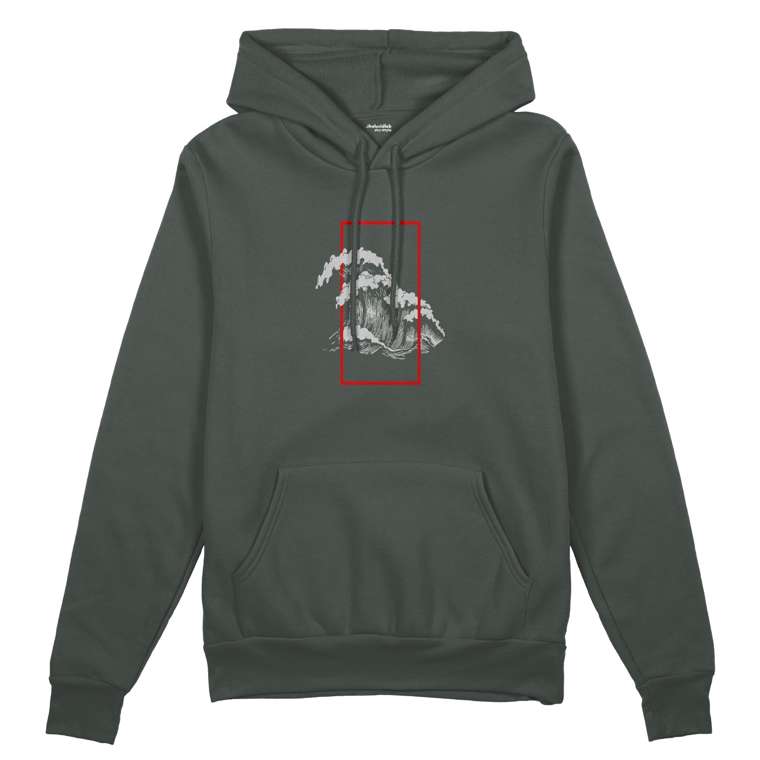 Perspektif Kanagawa Dalgası Oversize Hoodie