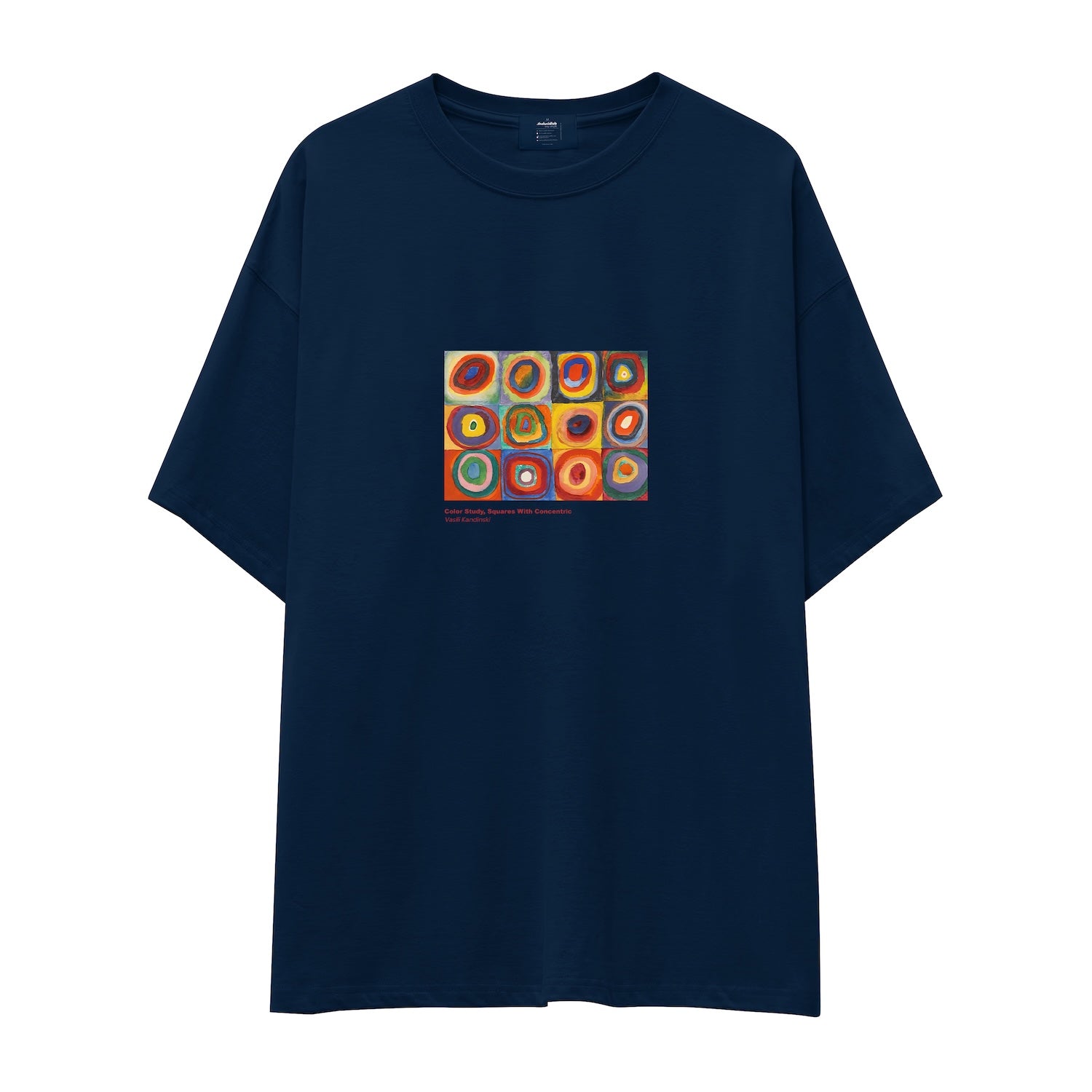 Color Study, Squares With Concentric Circles Oversize Tişört