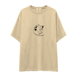 Wine Lover Cat Oversize Tişört