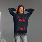 Red Bikini Oversize Hoodie