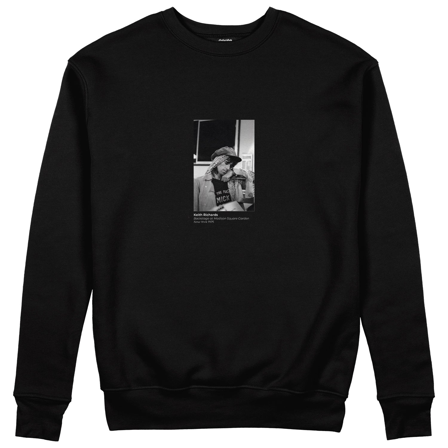 Keith Richards backstage at Madison Square Garden New York 1975 Sweatshirt