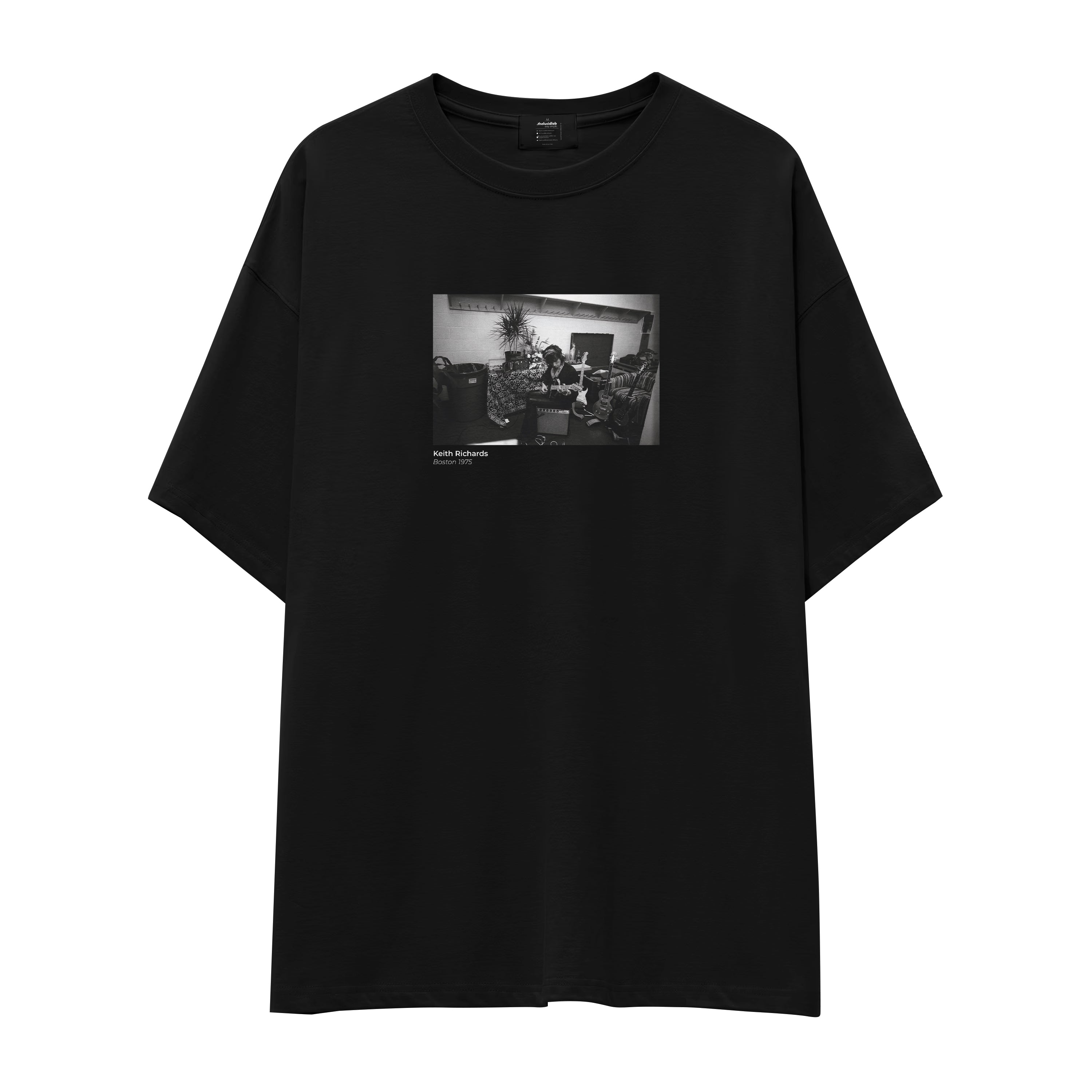 Keith Richards Boston 1975 Oversize Tişört