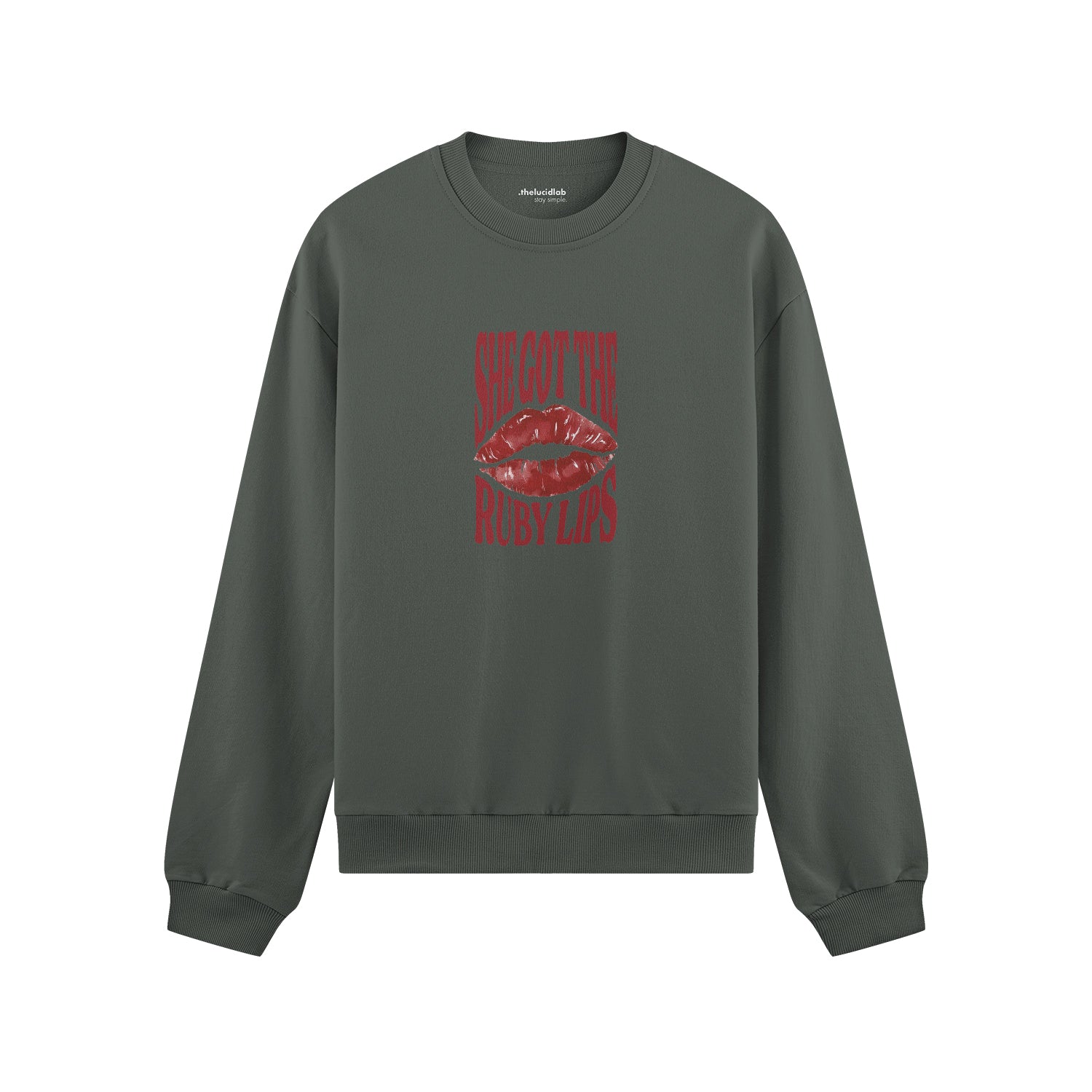 Ruby Lips Oversize Sweatshirt