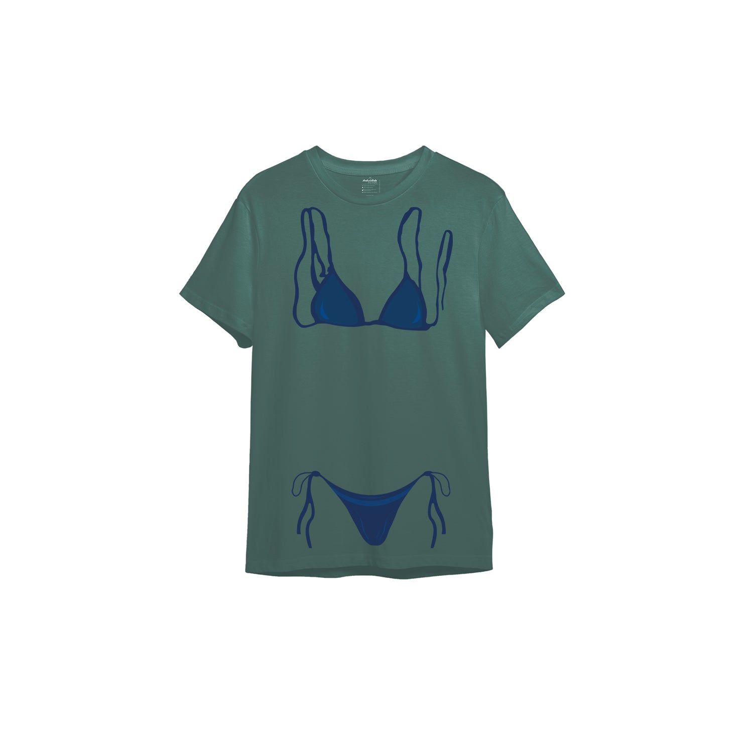 Navy Blue Bikini Tişört