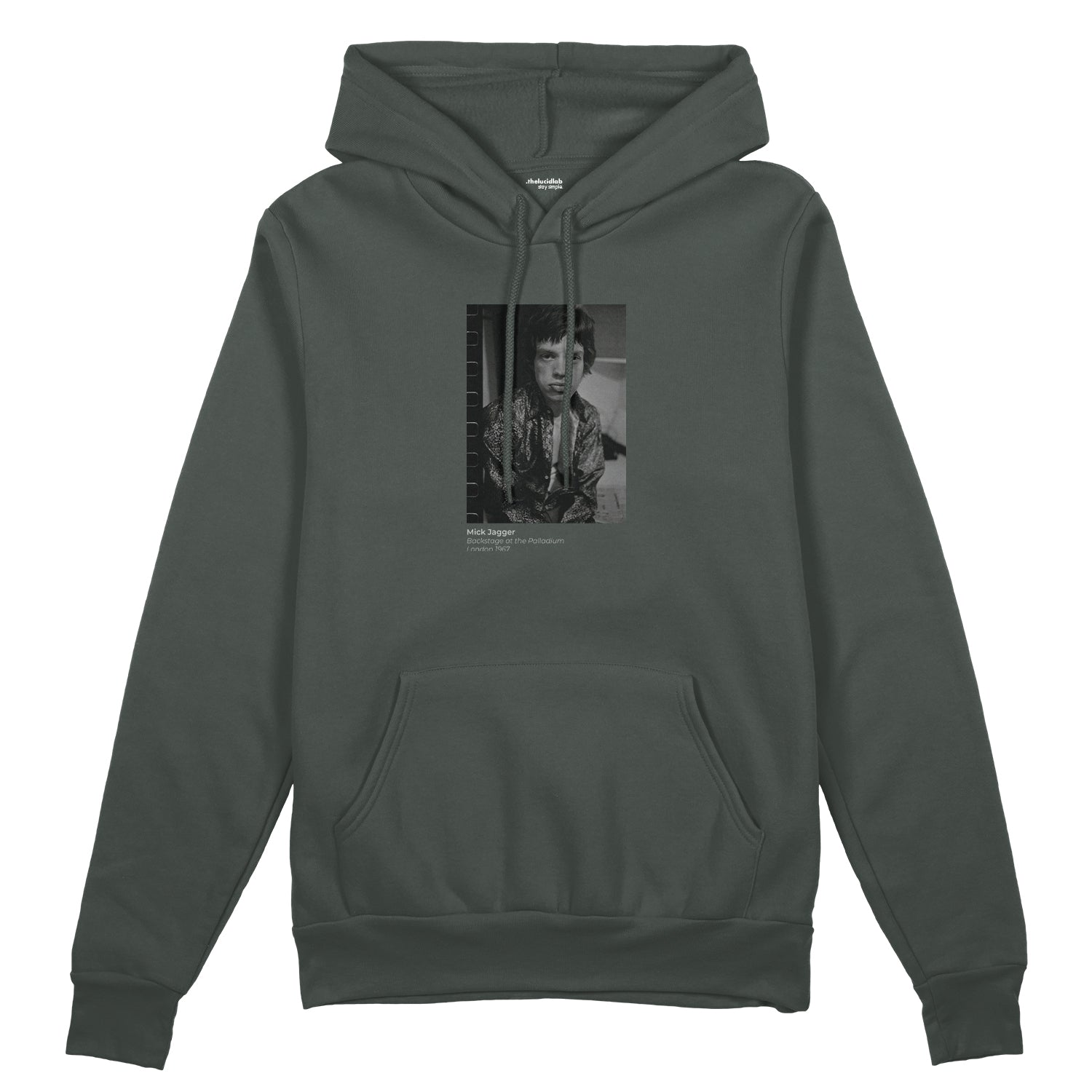 Mick Jagger backstage at the Palladium London 1967 Oversize Hoodie