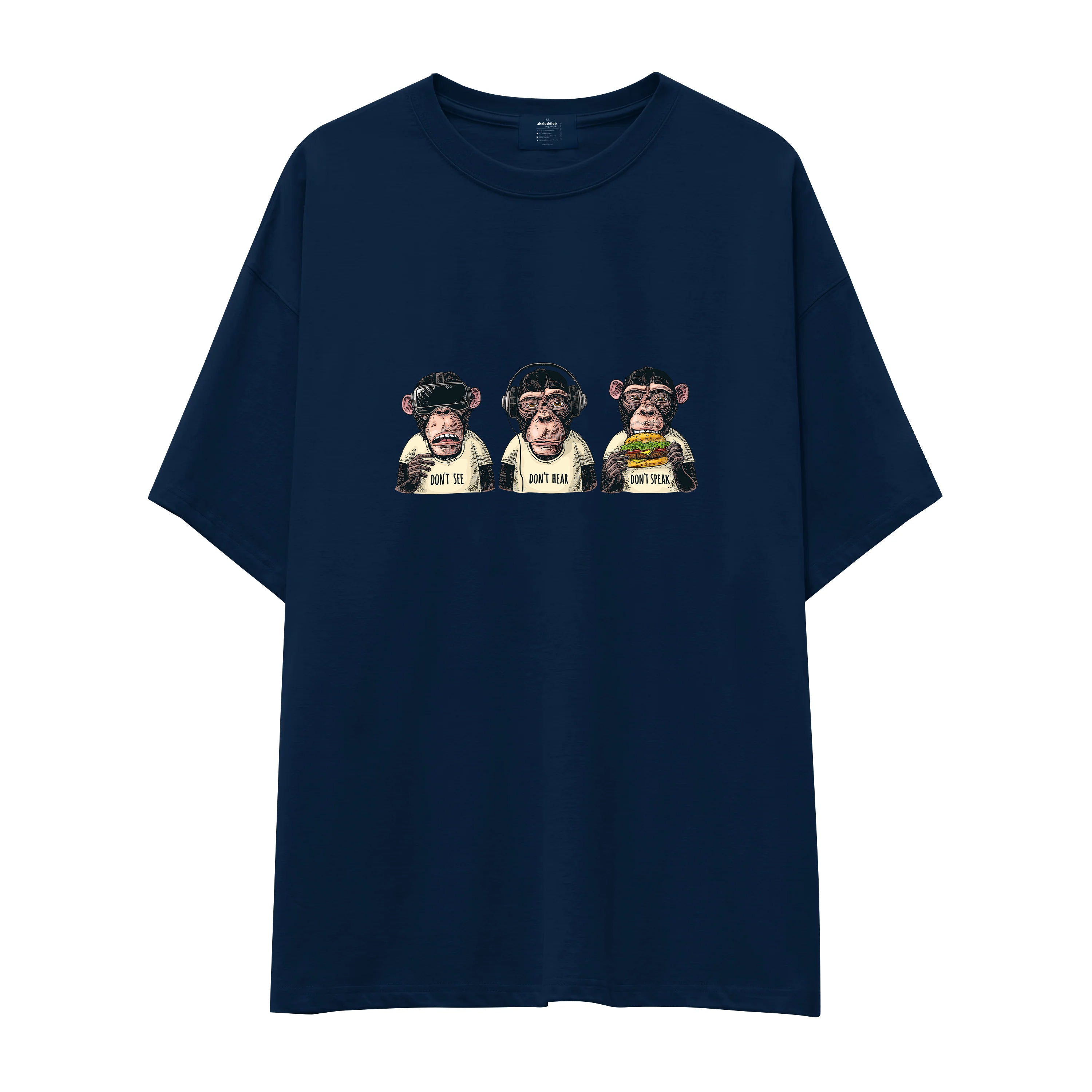 Diplomatic Monkeys Oversize Tişört