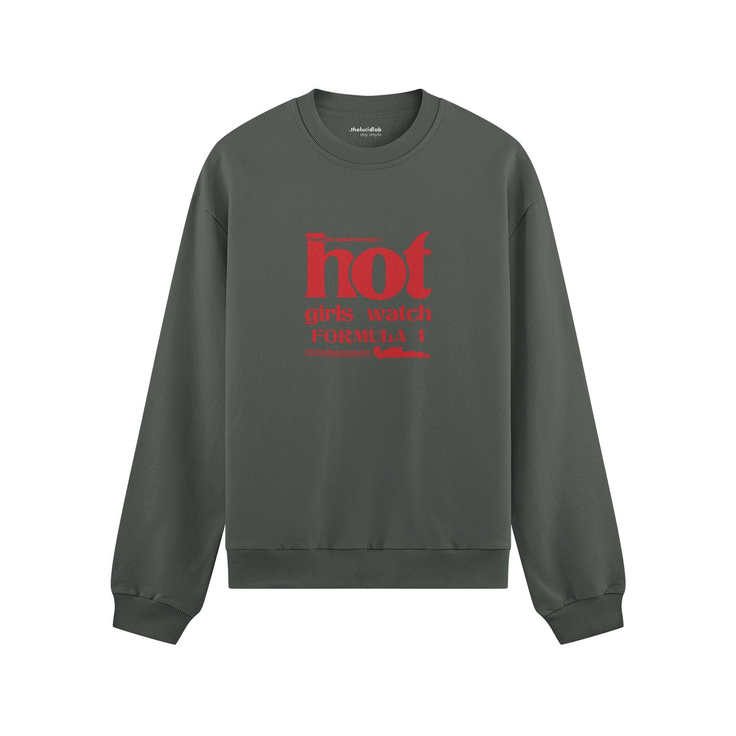 Hot Girls Watch Formula 1 Oversize Sweatshirt