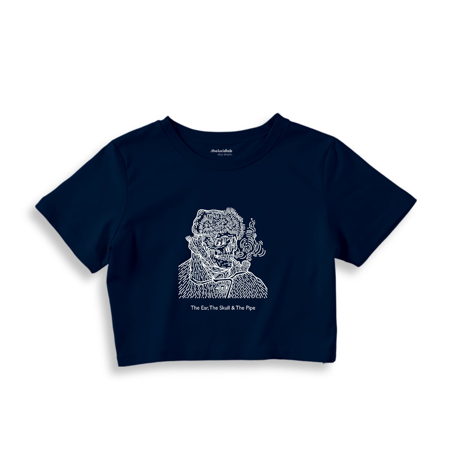 The Ear, The Skull & The Pipe Crop Tişört