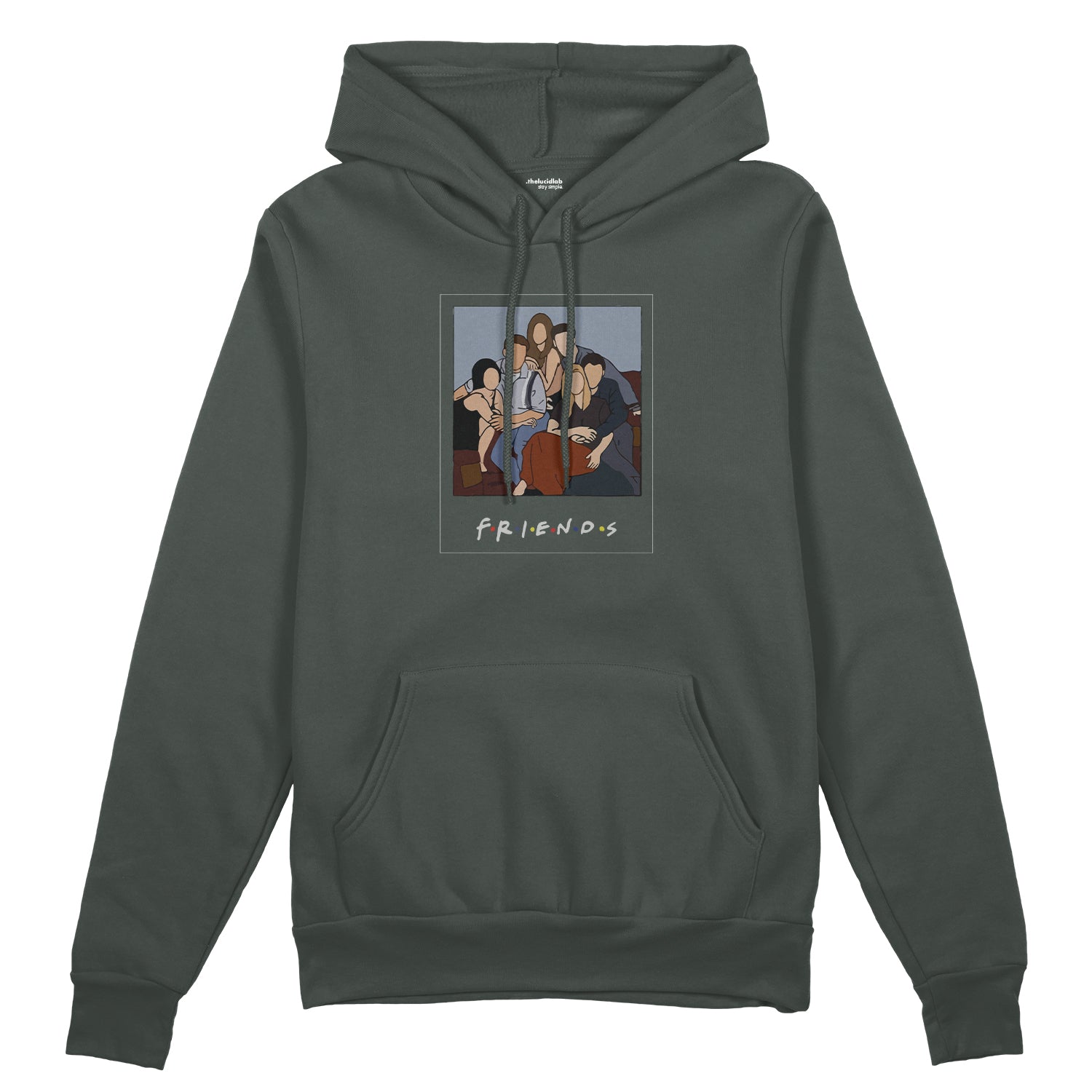 Friends Silüetli Oversize Hoodie