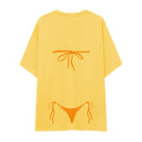 Orange Bikini Oversize Tişört